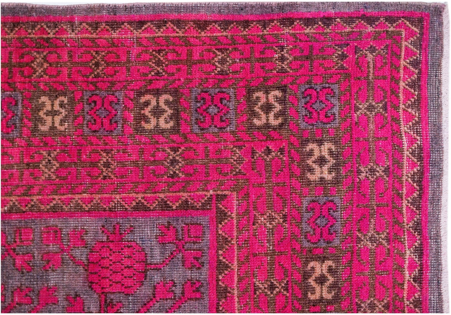 Handmade Antique Khotan Rug | 402 x 222 cm | 13'2" x 7'4" - Najaf Rugs & Textile