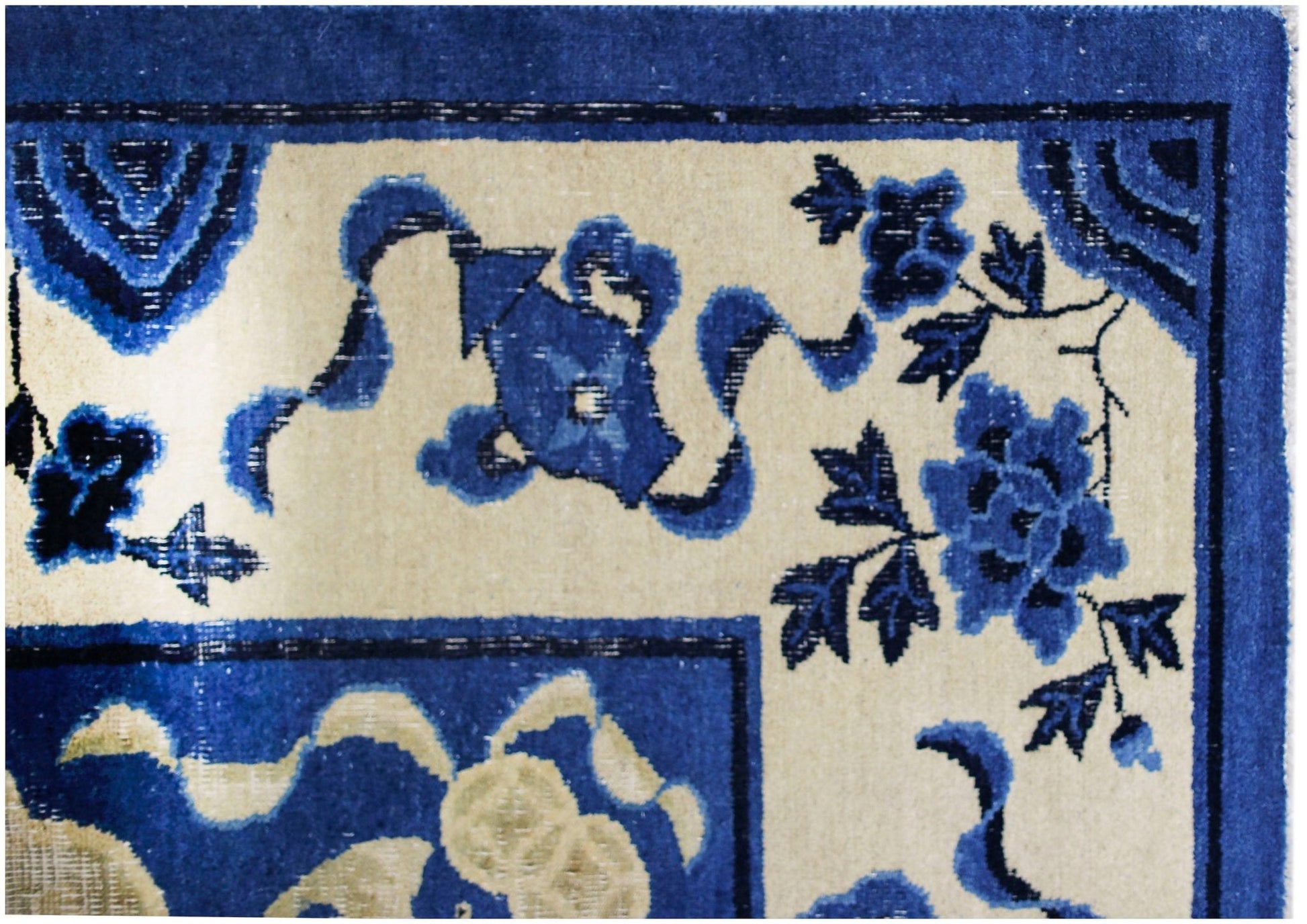 Handmade Antique Chinese Peking Rug | 267 x 243 cm | 8'9" x 8' - Najaf Rugs & Textile