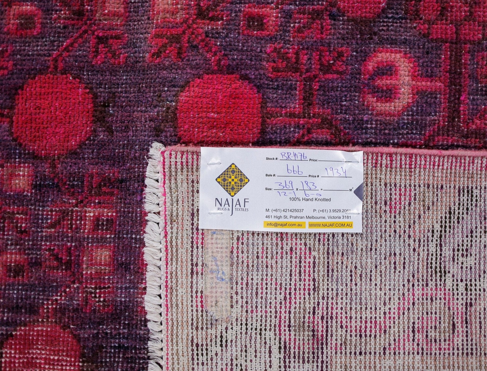 Handmade Antique Khotan Rug | 369 x 183 cm | 12'1" x 6' - Najaf Rugs & Textile