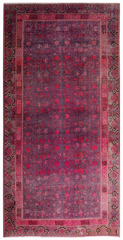 Handmade Antique Khotan Rug | 369 x 183 cm | 12'1" x 6' - Najaf Rugs & Textile