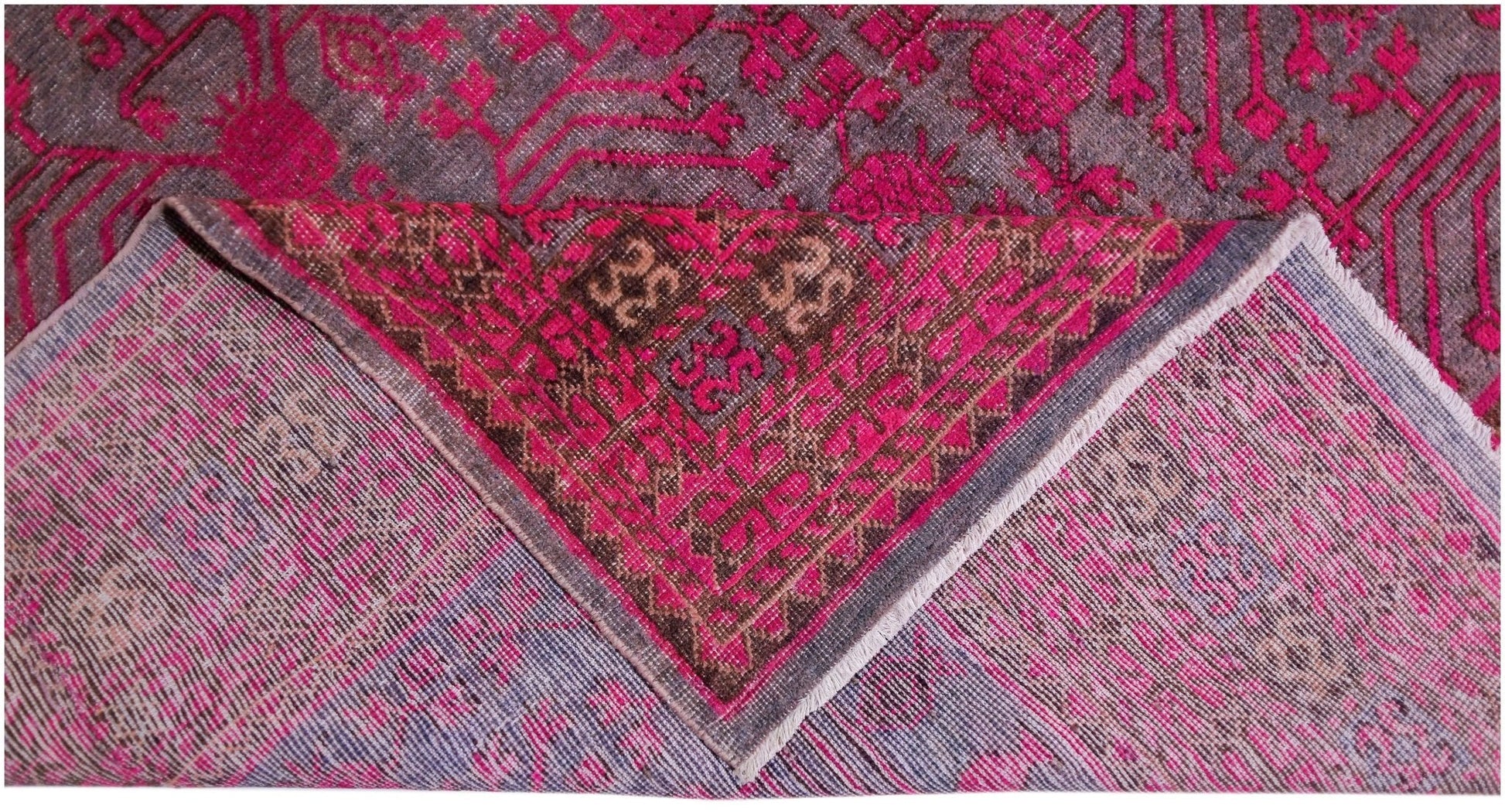 Handmade Antique Khotan Rug | 402 x 222 cm | 13'2" x 7'4" - Najaf Rugs & Textile