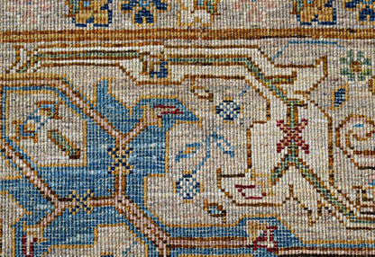 Handmade Transitional Afghan Chobi Rug | 235 x 170 cm | 7'9" x 5'7" - Najaf Rugs & Textile