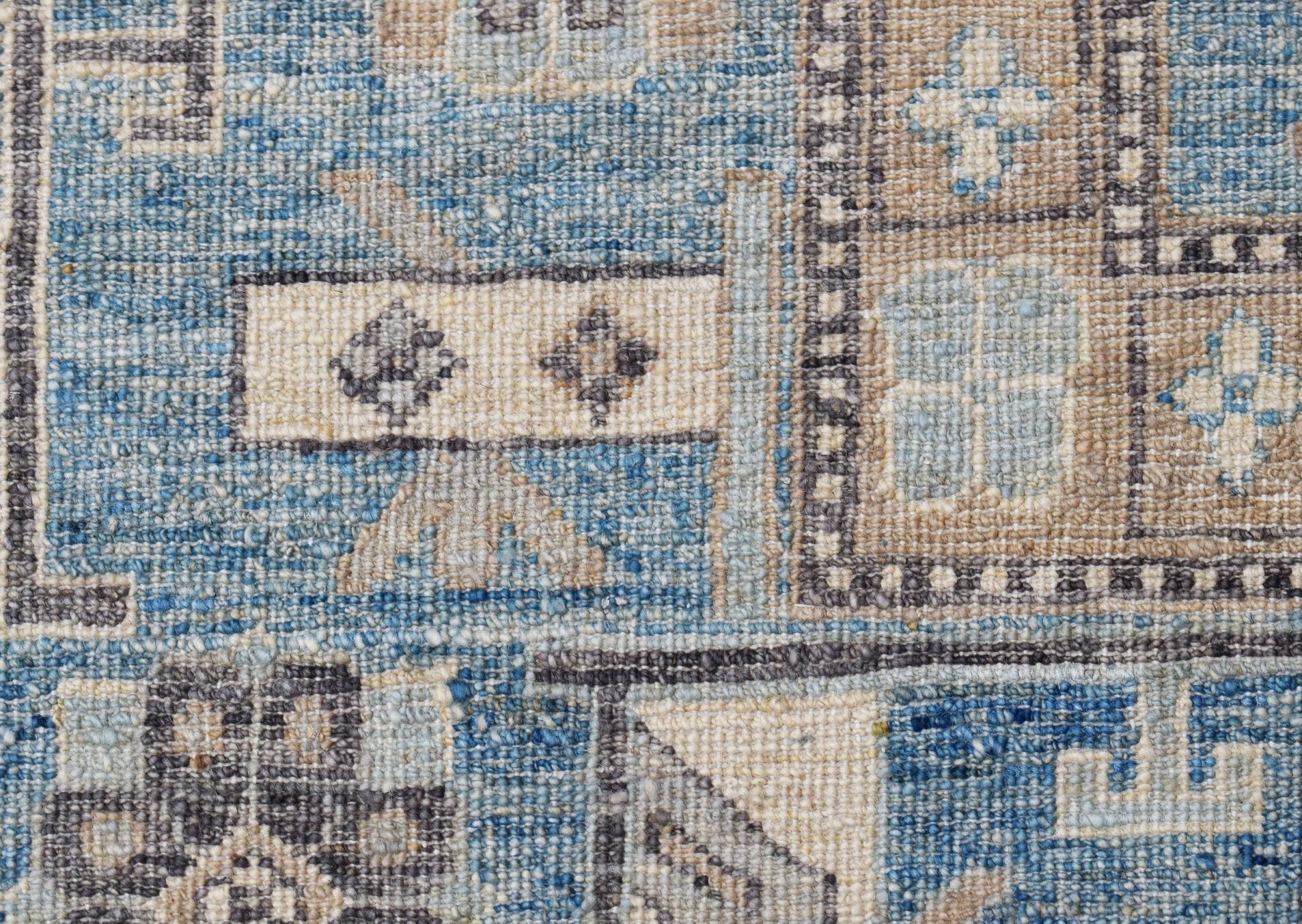 Handmade Transitional Afghan Chobi Rug | 283 x 186 cm | 9'4" x 6'1" - Najaf Rugs & Textile