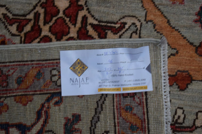 Handmade Transitional Afghan Chobi Rug | 302 x 245 cm | 9'11" x 8'1" - Najaf Rugs & Textile
