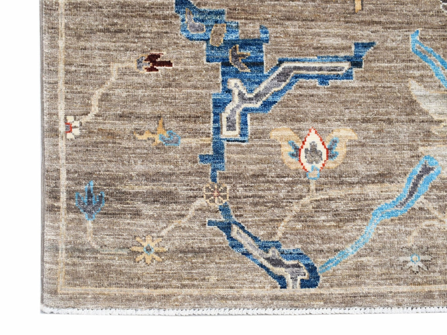 Handmade Transitional Afghan Chobi Rug | 360 x 270 cm | 11'10" x 8'10" - Najaf Rugs & Textile