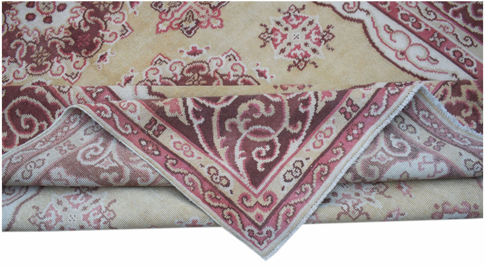 Handmade Vintage Chinese Khotan Rug | 283 x 195 cm | 9'3" x 6'5" - Najaf Rugs & Textile