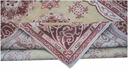 Handmade Vintage Chinese Khotan Rug | 283 x 195 cm | 9'3" x 6'5" - Najaf Rugs & Textile