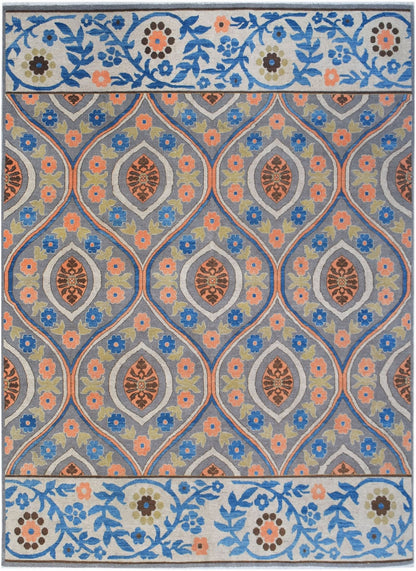 Handwoven Transitional Afghan Chobi Rug | 335 x 250 cm | 11' x 8'3" - Najaf Rugs & Textile