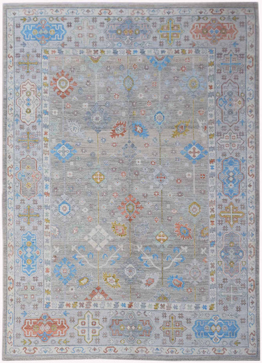 Handwoven Transitional Afghan Chobi Rug | 380 x 276 cm | 12'6" x 9'1" - Najaf Rugs & Textile