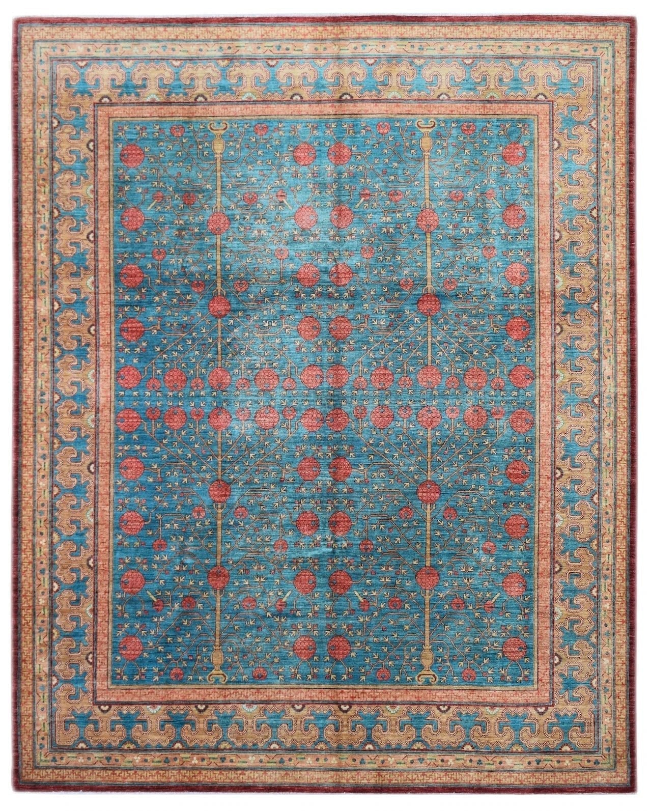 High Quality Handmade Afghan Chobi Rug | 301 x 244 cm | 9'10" x 8' - Najaf Rugs & Textile