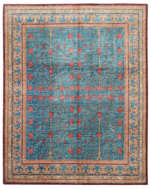 High Quality Handmade Afghan Chobi Rug | 301 x 244 cm | 9'10" x 8' - Najaf Rugs & Textile