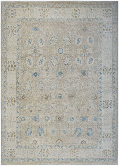 High Quality Handwoven Transitional Afghan Rug | 354 x 276 cm | 11'7" x 9'1" - Najaf Rugs & Textile