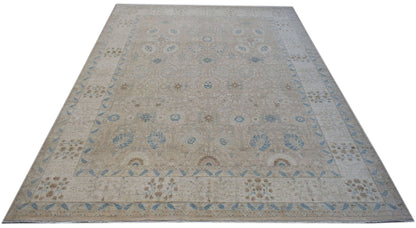 High Quality Handwoven Transitional Afghan Rug | 354 x 276 cm | 11'7" x 9'1" - Najaf Rugs & Textile